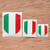 Italy Italian Flag Shield Decal Vinyl Sticker - 3 Pack Glossy 3 Inches 4 Inches 6 Inches - for Car Boat Motorcycle Laptop Cup Phone