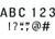 Creative Teaching Press Black Letter Board 1" Uppercase Letter Stickers -8755-
