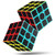 Rubiks Cube Speed Cube 3x3x3 Magic Carbon Fiber Sticker Smooth Rubix Cube, Enhanced Version Black - Pack of 2