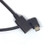 90 Degree Angle Type-C Female to Micro-B Micro Male USB Charging Data OTG Charger Convertor Adapter Cord Cable - Left Angle -