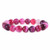 Pink Brazilian Agate Gemstone 10mm Round Beads Stretch Bracelet 7 Inch Unisex