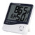TenYua Indoor Room LCD Electronic Temperature Humidity Meter Digital Thermometer Hygrometer Weather Station Alarm Clock