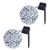 JMEXSUSS 2 Pack Solar String Light 100LED 42.7ft 8 Modes Solar Christmas Lights Waterproof for Gardens, Wedding, Party, Homes, Christmas Tree, Curtains, Outdoors (White)