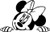 Set of 3 - Peeking Minnie Mouse - Sticker Graphic - Auto Wall Laptop Cell Truck Sticker for Windows Cars Trucks