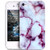 iPhone 4S CaseiPhone 4 Caseikasus iPhone 4 - 4S case MarbleGlossy Marble Texture Ultra Slim Thin Flexible Soft Silicone TPU Bumper Rubber Protective Case Cover for iPhone 4S - 4 - White Purple