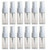12Pcs 10ml-0.3oz Empty Refillable Clear Plastic Fine Mist Spray Bottles Travel Cosmetic Sample Atomizer Containers Vials for Perfume Moisturizer Cleaning Water