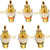 6PCS Gold Audio Socket RCA Terminal Connector Female Jack Chassis Panel Mount Audio Terminal