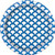 Unique 37194 tableware 8ct Royal Blue