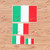 Italian Flag Italy Italia Vinyl Decal Sticker - 4 Pack Glossy 2 Inches 3 Inches 4 Inches 6 Inches - for Car Boat Laptop Cup Phone