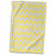 3D Rose Chevron Pattern Yellow and Gray Zigzag Towel 15" x 22" Multicolor