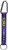 aminco NCAA LSU Tigers Carabiner Lanyard Keyring  Purple  8"