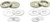 CRL Antique Brushed Nickel Replacement Washers for Back-To Back Solid Pull Handles - Set