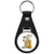 Rasso Graphic Studio Funny Mouse with Cheese Keychain Black Premium Leather Key Chain with Key Ring