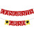 Felt Congrats Grad Banner Red and White - No DIY Required Red and White Graduation Decorations 2021 - Congrats Grad Graduation Banner for Class of 2021 Congratulations Graduates Grad Party Décor