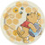 Unique Disney Winnie the Pooh Round Dinner Plates - 8 Pcs Multicolor One Size