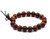 Zen Dear Unisex Natural Rosewood Prayer Beads Buddha Buddhist Prayer Meditation Mala Necklace Bracelet -10mm 19 beads-