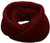 NEOSAN Womens Thick Ribbed Knit Winter Infinity Circle Loop Scarf Burgundy