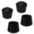 uxcell 4pcs Leg Caps Tips 25mm 1 Inch Anti Slip Rubber Furniture Table Feet Cover Floor Protector Reduce Noise Prevent Scratches Black