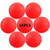 Jedulin 40MM Ping Pong Balls 50 Pack Assorted Colored Tennis Balls Multi Color Plastic Balls Fun Beer Ping Pong Balls Bulk for Beer Pong Balls Arts and Craft Party Decoration Cat Balls -Red-