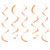 Creative Converting 10 Count Dizzy Danglers Sunkissed, 18", Orange