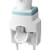 Toothpaste Dispenser and Toothbrush Holder Wall Mount Automatic Toothpaste Squeezer for Kids Bathroom Washroom -Blue-