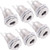 6PCS 5.5mm x 2.1mm Female DC Power Jack Socket Panel Mount Solder Type Metal Power Supply Jack Connector Adapter Socket
