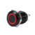 12mm LED Power Push Button Switch Keenso Waterproof Metal Momentary Type Self-resetting Nickel-Plated Latching Push Button Switch On-Off Latch Button Switch 2-3V -Red-2V-