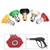 Yosoo 5Pcs Pressure Washer Spray Nozzles Tip Set1-4''Quick Connector 4000 PSI 2.5 GPM Multiple Degrees for Quick Connect High Pressure Washer