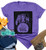 It's Just A Bunch of Hocus Pocus Shirt Women Sanderson Sisters Short Sleeve Halloween Tops Tee -L Purple-