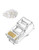 Ethernet Connector CAT6 RJ45 Coupler Plug 8P8C Connector Ends Modular Network Plug Connector 100 Pieces 100 Pack -1-