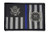 USCG Subdued Thin Blue Line Ensign - Morale Patch -Black-