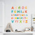 Alphabet Wall Decals Animal ABC Wall Stickers for Kids Bedroom Educational Alphabet Letter Wall Posters Removable Vinyl Colorful Wall Murals for Nursery Classroom