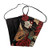 Black Red Rose Sugar Skull Cotton Double Sided Reversible Washable Dust Face Mask - Adult Female Size