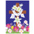 Morigins Easter Lilies Double Sided Flag 28 x 40 Inch Decorative Spring Flower Religious Cross House Flag