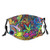 Adult Psychedelic Trippy Face Bandana Dust-Proof Balaclava Reusable Washable Ma-Sk With 2 Filter