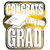 Printed Foil Congrats Grad Cutout -gold- Party Accessory  -1 count-