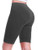Design by Olivia Women's Basic Solid Cotton Active Yoga Biker Shorts Charcoal XL