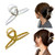2PCS Metal Hair Claw Clips Lazy Simple Big Hair Claw Clamps Butterfly Clip Clamp Hair Catch Barrette Jaw Clamp Clips Strong Hold Fine Hair Claw Clips Non Slip for Women Girl Thick Hair Thin Hair