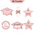 Graduation Cutouts 36 Pack 2021 Graduation Party Decorations Congrats Grad Cap Shaped DIY Cut-Outs -Rose Gold-