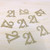 100 Counts Gold Number 21 Paper Cutouts Table Confetti Decorations for 21th Birthday Celebrating Party