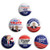 Donald J. Trump for President in 2020 -Set of 6 Buttons - 2.25 inches-
