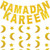 SLONLI Ramadan Kareem Banner Ramadan Decorations for Home Gold Moon and Star Ramadan Decor for Home Party Supplies Eid Decorations