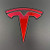 Custom Cut Graphics Steering Wheel Wrap for Tesla Model 3-Y 2 pc-Set -Gloss Red-