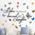 Wall Decals Srickers Entryway Bless This Home with Love and Laughters with Butterflies Religious Sayings Quotes Vinyl Living Room Art Decor Blessing