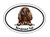WickedGoodz Oval Bloodhound Dad Vinyl Decal - Hound Dog Bumper Sticker - for Laptops Tumblers Windows Cars Trucks Walls