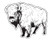 WickedGoodz Bison Vinyl Decal - Animal Bumper Sticker - for Laptops Tumblers Windows Cars Trucks Walls