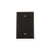 Nostalgic Warehouse 719685 Rope Switch Plate with Blank Cover, Timeless Bronze