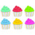 Creative Teaching Press Cupcakes Cut Outs 6 in CTP 8668