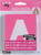 LaurDIY Adhesive Paper Stencil Vintage Rebel 3.5" x 4" Pink