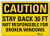 Smartsign U4-1686-RD_14X10"Caution Stay Back 30 FT NOT Responsible for Broken Windows" Reflective Self-Adhesive Decal 14" x 10"